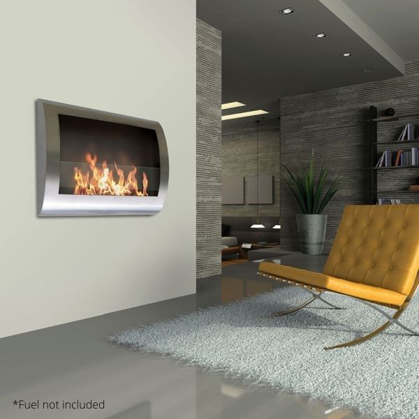 Chelsea Wall Mount Bio-Ethanol Fireplace