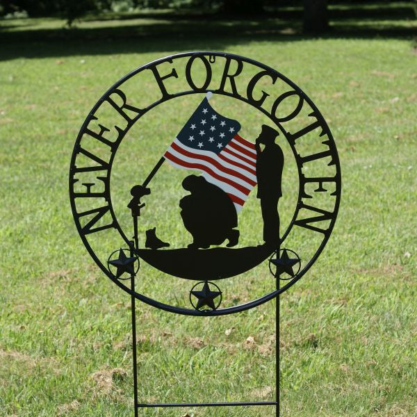 Never Forgotten Outdoor Welcome Wheel