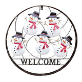 Dancing Snowman Outdoor Holiday Welcome Wheel - Nature Hills Nursery - Garden Center Item - 