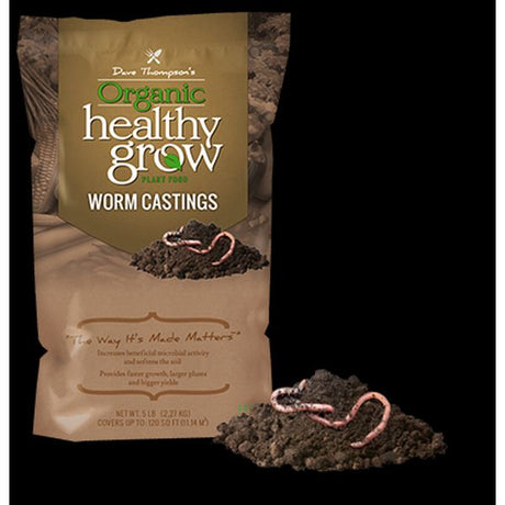 Dave Thompson's Organic Healthy Grow Worm Castings - Nature Hills Nursery - 15 lb - 
