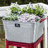 Metal Beverage Tub / Planter With Stand