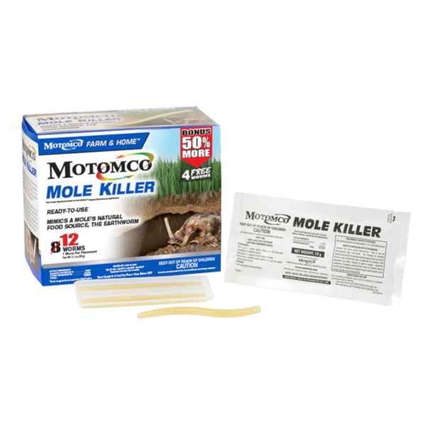 Motomco Mole Killer Worms 12 Pack