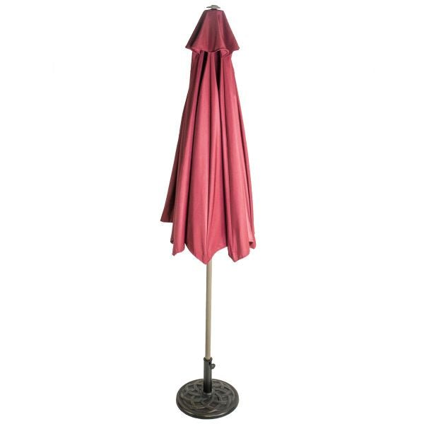 Decorative Bronze Colored Umbrella Base With Decorative Ring Design - Nature Hills Nursery - Garden Center Item - 
