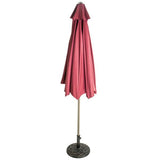 Decorative Bronze Colored Umbrella Base With Decorative Ring Design - Nature Hills Nursery - Garden Center Item - 