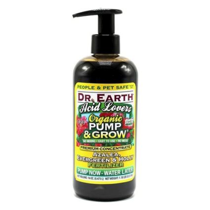 Dr. Earth Acid Lovers Organic Pump & Grow Azalea Evergreen & Holly Fertilizer - Nature Hills Nursery - 8 oz - 
