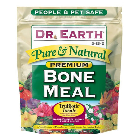 Dr. Earth Bone Meal 3 - 15 - 0 - Nature Hills Nursery - 2.5 lb - 