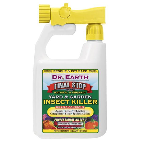 Dr. Earth Final Stop Natural & Organic Yard & Garden Insect Killer Hose End Spray - Nature Hills Nursery - 32 oz - 