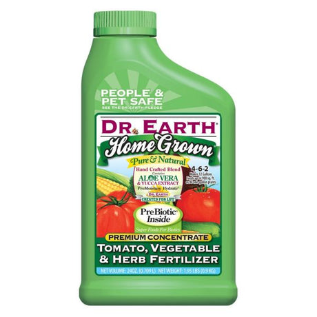 Dr. Earth Home Grown Tomato Vegetable & Herb Liquid Fertilizer Concentrate - Nature Hills Nursery - 24 oz - 