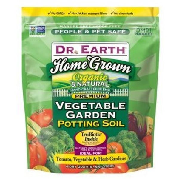 Dr. Earth Home Grown Vegetable Garden Potting Soil - Nature Hills Nursery - 4 qt Bag - 