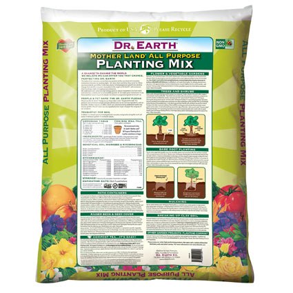 Dr. Earth Mother Land Premium Organic All Purpose Planting Mix - Nature Hills Nursery - 1.5 cubic ft Bag - 