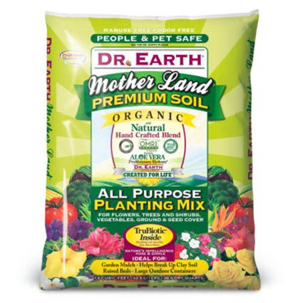 Dr. Earth Mother Land Premium Organic All Purpose Planting Mix - Nature Hills Nursery - 1.5 cubic ft Bag - 