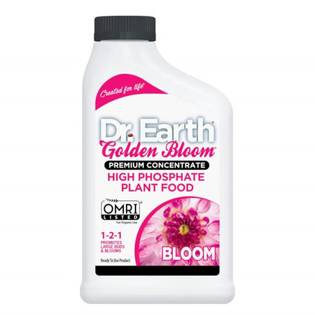 Dr. Earth Natural and Organic Golden Bloom Liquid Fertilizer - Nature Hills Nursery - 24 oz - 