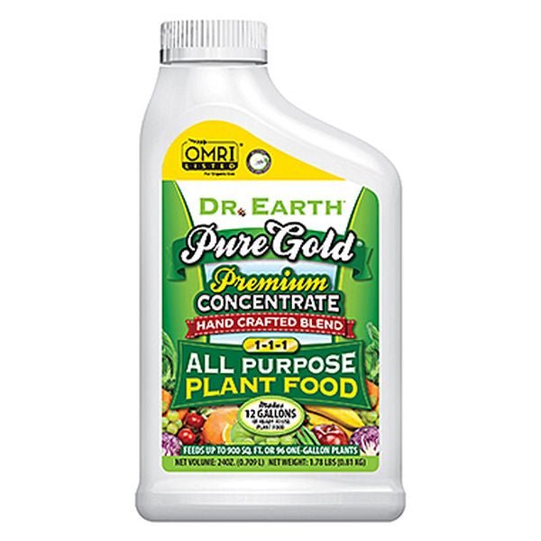 Dr. Earth Pure Gold All Purpose Liquid Fertilizer - Nature Hills Nursery - 24 oz - 