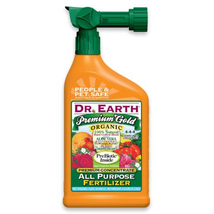 Dr. Earth Pure Gold All Purpose Liquid Fertilizer RTS - Nature Hills Nursery - 32 oz - 