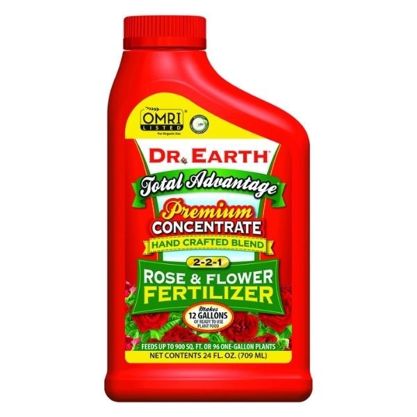Dr. Earth Total Advantage Organic Rose & Flower Liquid Fertilizer Concentrate - Nature Hills Nursery - 24 oz - 