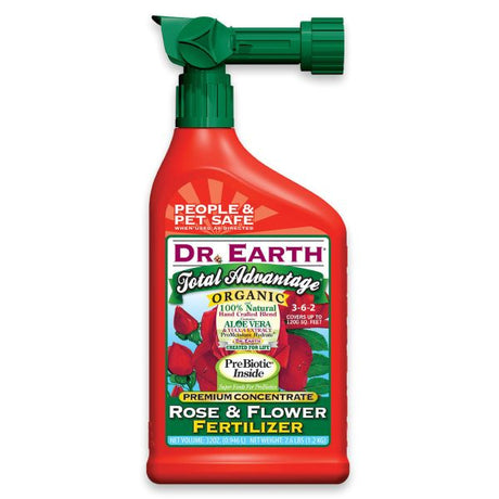 Dr. Earth Total Advantage Organic Rose & Flower Liquid Fertilizer RTS - Nature Hills Nursery - 32 oz - 