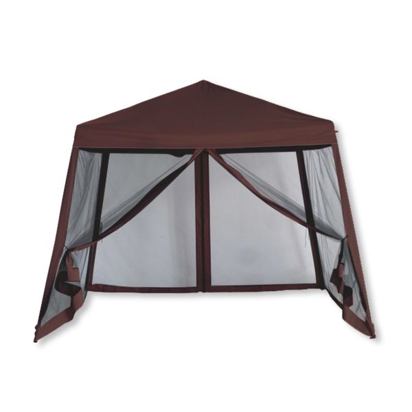 Luxury Pop Up 10x10 Canopy With Screen Sides