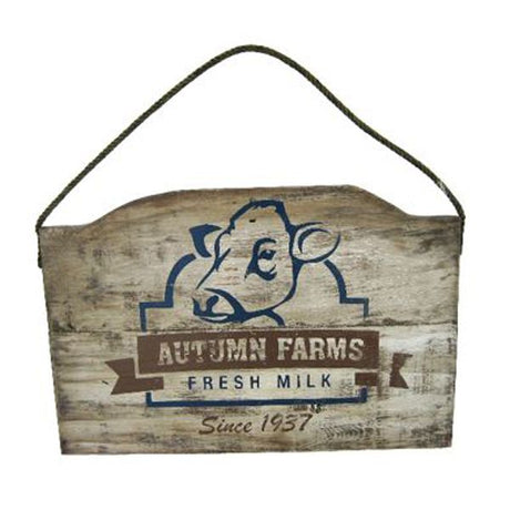 Vintage Distressed Autumn Farms Wood Sign