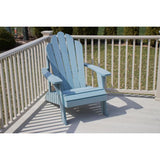 Faux Wood Teal Adirondack Chair