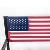 American Flag Outdoor Garden Bench