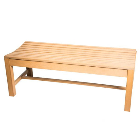 Faux Wood Backless Composite Outdoor Bench