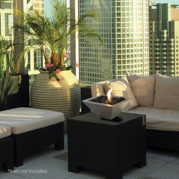 Empire Indoor/Outdoor Table Top Gel Fireplace - Nature Hills Nursery - Stainless Steel - 