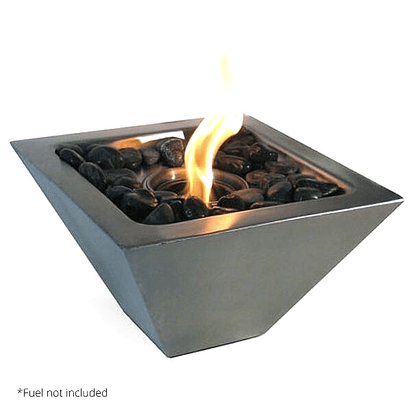 Empire Indoor/Outdoor Table Top Gel Fireplace - Nature Hills Nursery - Stainless Steel - 