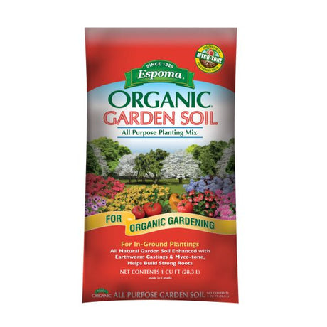 Espoma Organic All Purpose Garden Soil - Nature Hills Nursery - 1 cubic ft Bag - 