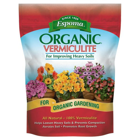 Espoma Vermiculite Soil Amendment - Nature Hills Nursery - 8 qt Bag - 