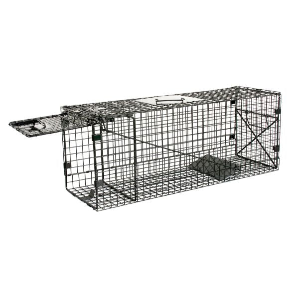 Humane Way Foldable Metal Animal Trap 32 Inch x 12 Inch x 10 Inch