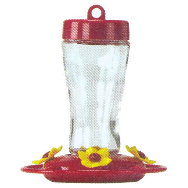 Homestead 12 Ounce Etched Hummingbird Feeder