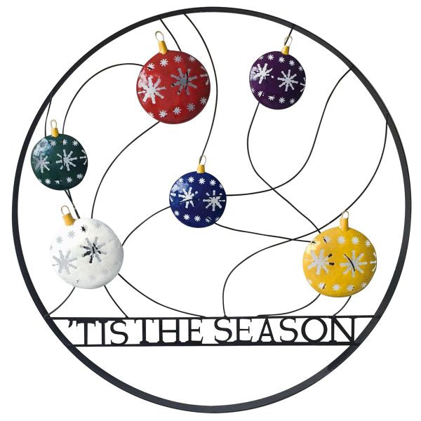 Tis The Season Outdoor Holiday Welcome Wheel