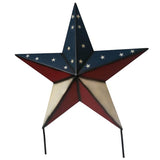 Patriotic Star With Ground Stakes