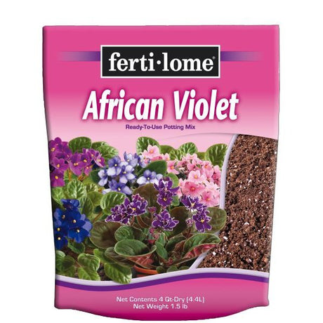Fertilome African Violet Potting Mix - Nature Hills Nursery - 4 qt Bag - 
