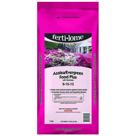Fertilome Azalea, Evergreen Food With Systemic Merit 19 - 15 - 13 - Nature Hills Nursery - 15 lb - 