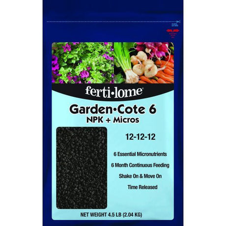 Fertilome Garden Cote 6 12 - 12 - 12 - Nature Hills Nursery - 4 lb - 