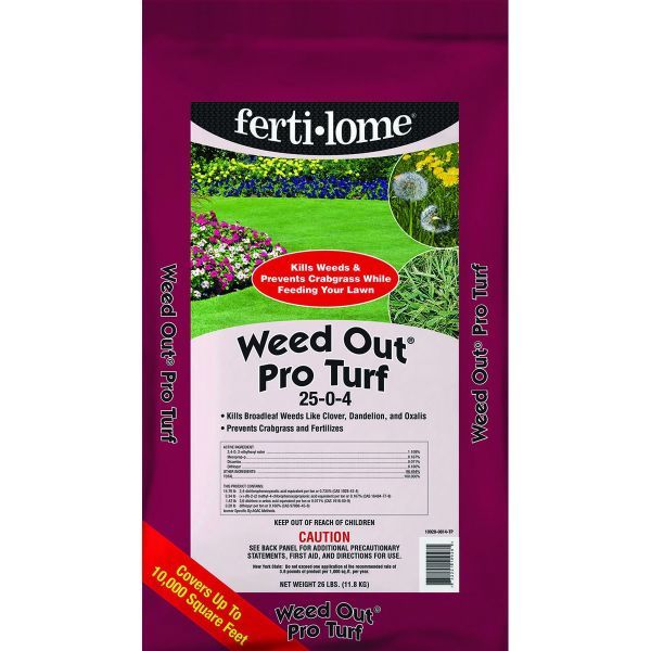 Fertilome Weed Out Pro Turf Crabgrass Preventer Fertilizer 25 - 0 - 4 - Nature Hills Nursery - 26 lb - 