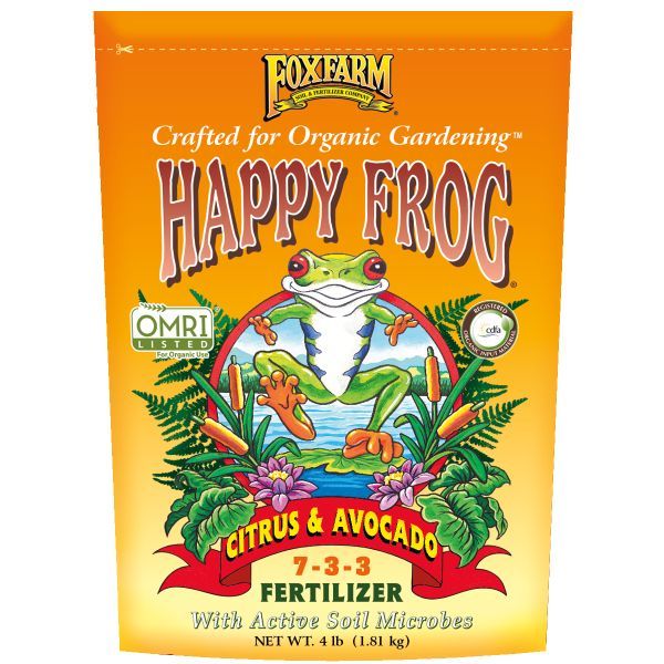 FoxFarm Happy Frog Citrus & Avocado Dry Fertilizer - Nature Hills Nursery - 4 lb - 