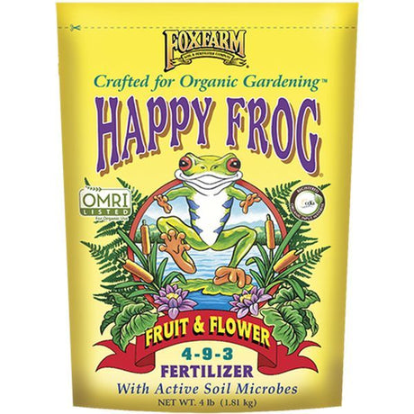FoxFarm Happy Frog Fruit & Flower Dry Fertilizer - Nature Hills Nursery - 4 lb - 