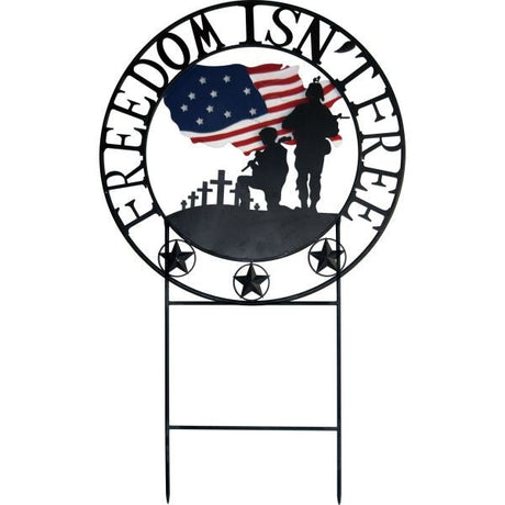 Freedom Isn't Free Outdoor Welcome Wheel - Nature Hills Nursery - Garden Center Item - 
