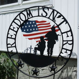 Freedom Isn't Free Outdoor Welcome Wheel - Nature Hills Nursery - Garden Center Item - 