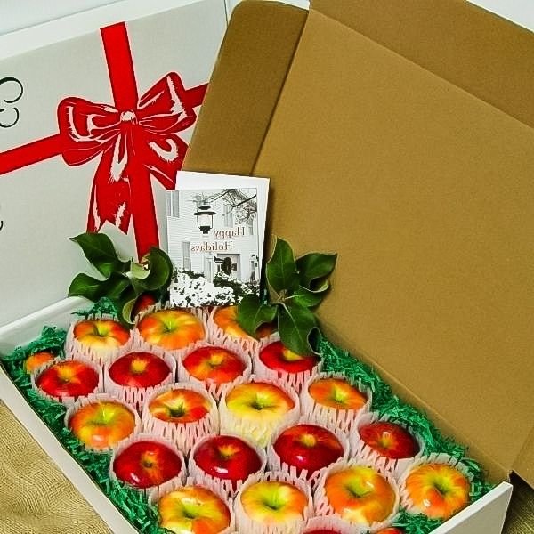 Fresh Tree Ripened Table Apples Gift Box - Nature Hills Nursery - 22 Pack Tray - 