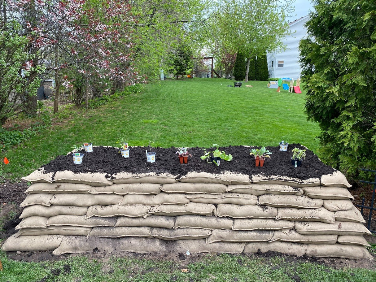 GroWall Vegetative Raised Garden Kits - Nature Hills Nursery - 25 Bag Kit - 