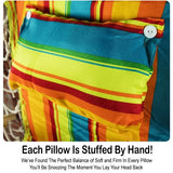 Hanging Hammock Chair With Pillow Multi - Colored Pattern - Nature Hills Nursery - Garden Center Item - 