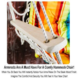 Hanging Hammock Chair With Pillow Multi - Colored Pattern - Nature Hills Nursery - Garden Center Item - 