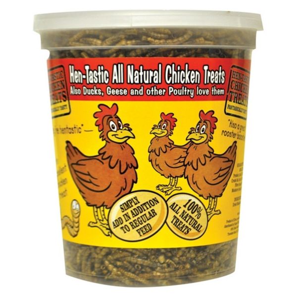 Henastic All Natural Chicken Treats Dried Mealworms - Nature Hills Nursery - 6.5 oz - 