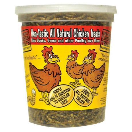 Henastic All Natural Chicken Treats Dried Mealworms - Nature Hills Nursery - 6.5 oz - 