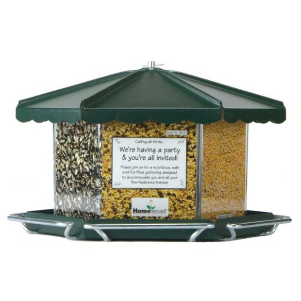 Homestead Triple Bin Party Feeder - Nature Hills Nursery - Garden Center Item - 