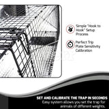 Humane Way Foldable Metal Animal Trap 50 Inch x 20 Inch x 26 Inch - Nature Hills Nursery - Garden Center Item - 