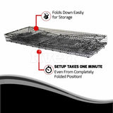 Humane Way Foldable Metal Animal Trap 50 Inch x 20 Inch x 26 Inch - Nature Hills Nursery - Garden Center Item - 